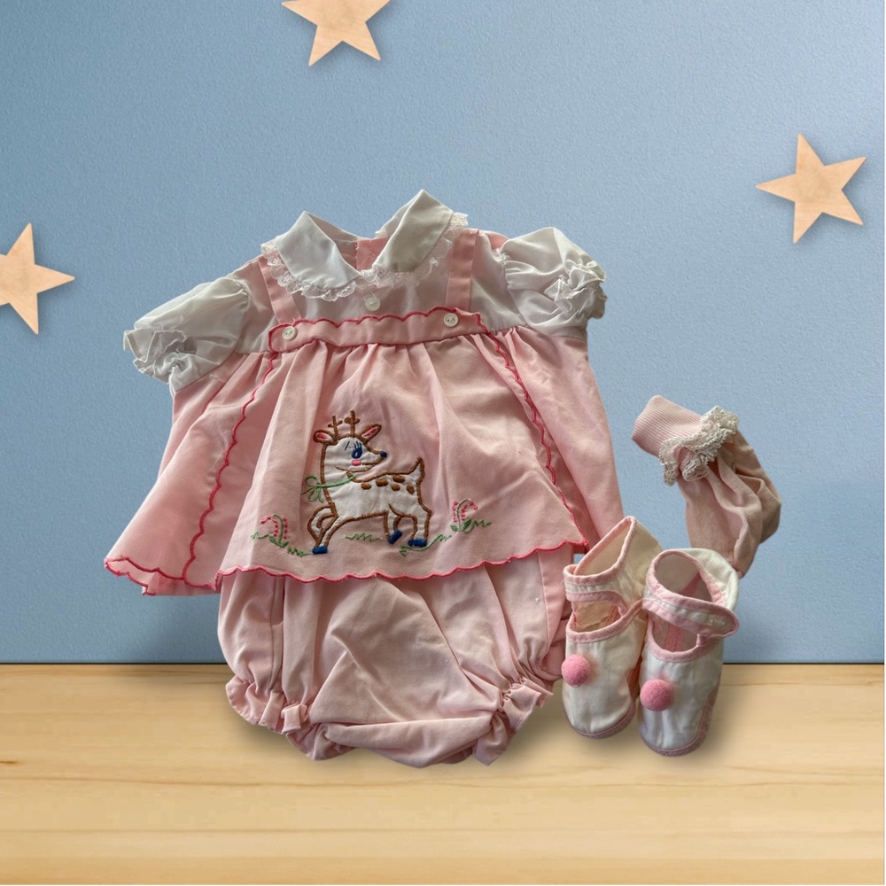 Vintagee Cattan Candy infant outfit